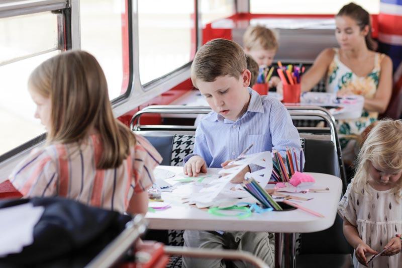 event catering london - childrens activities on the B Bus