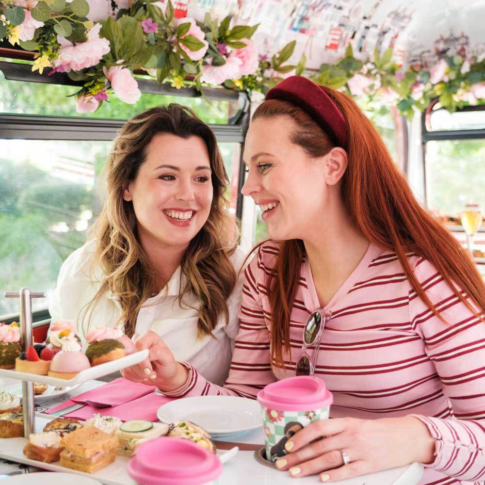 Birthday celebration ideas in London with Brigit's Afternoon Tea Bus Tours