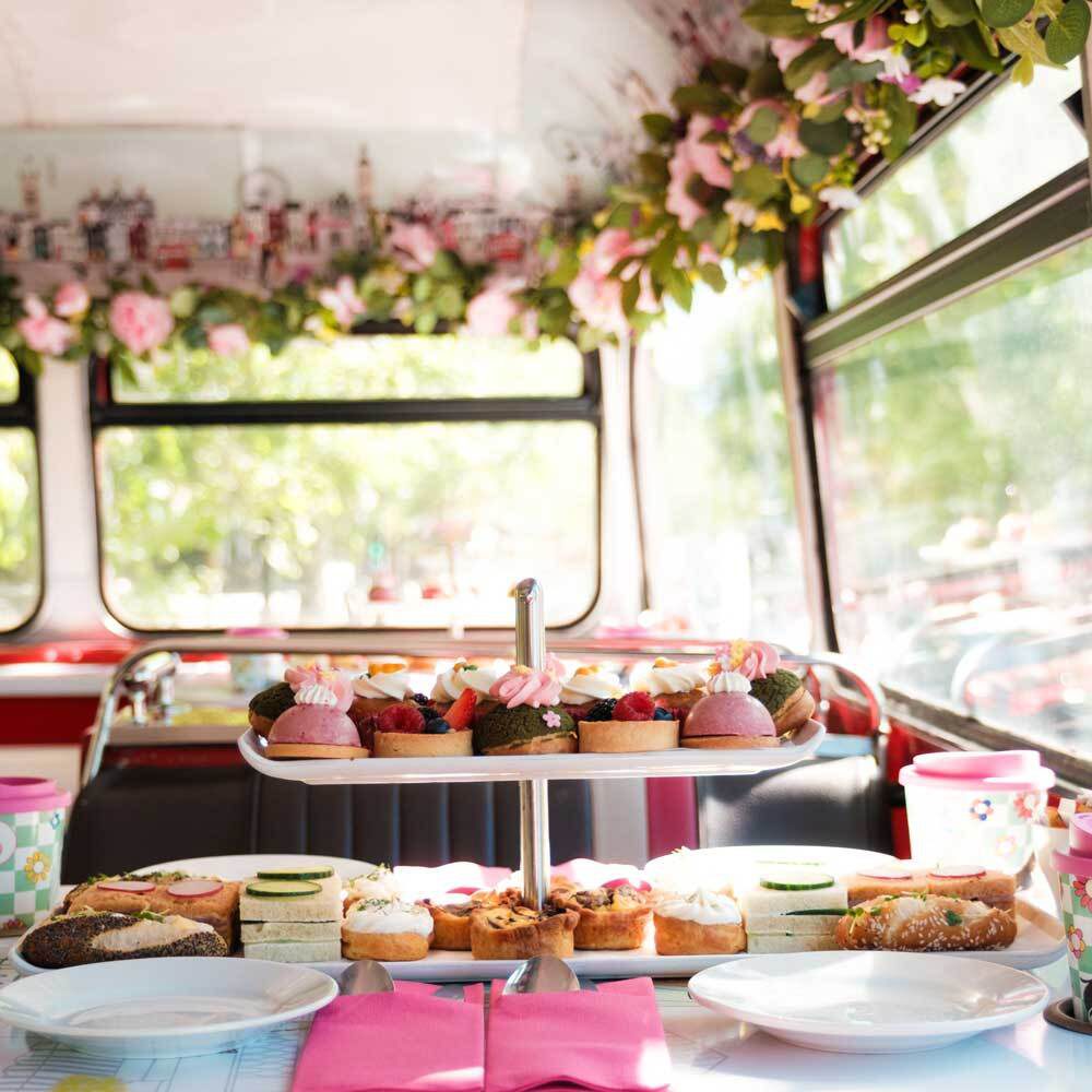 Birthday celebration ideas in London with Brigit's Afternoon Tea Bus Tours
