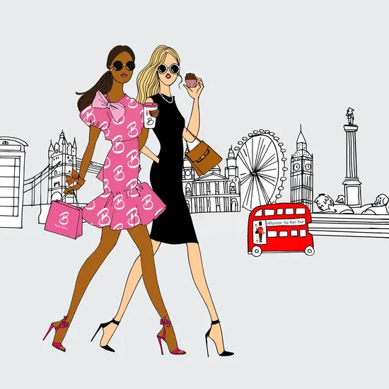 Afternoon Tea Bus London Tour girls 1