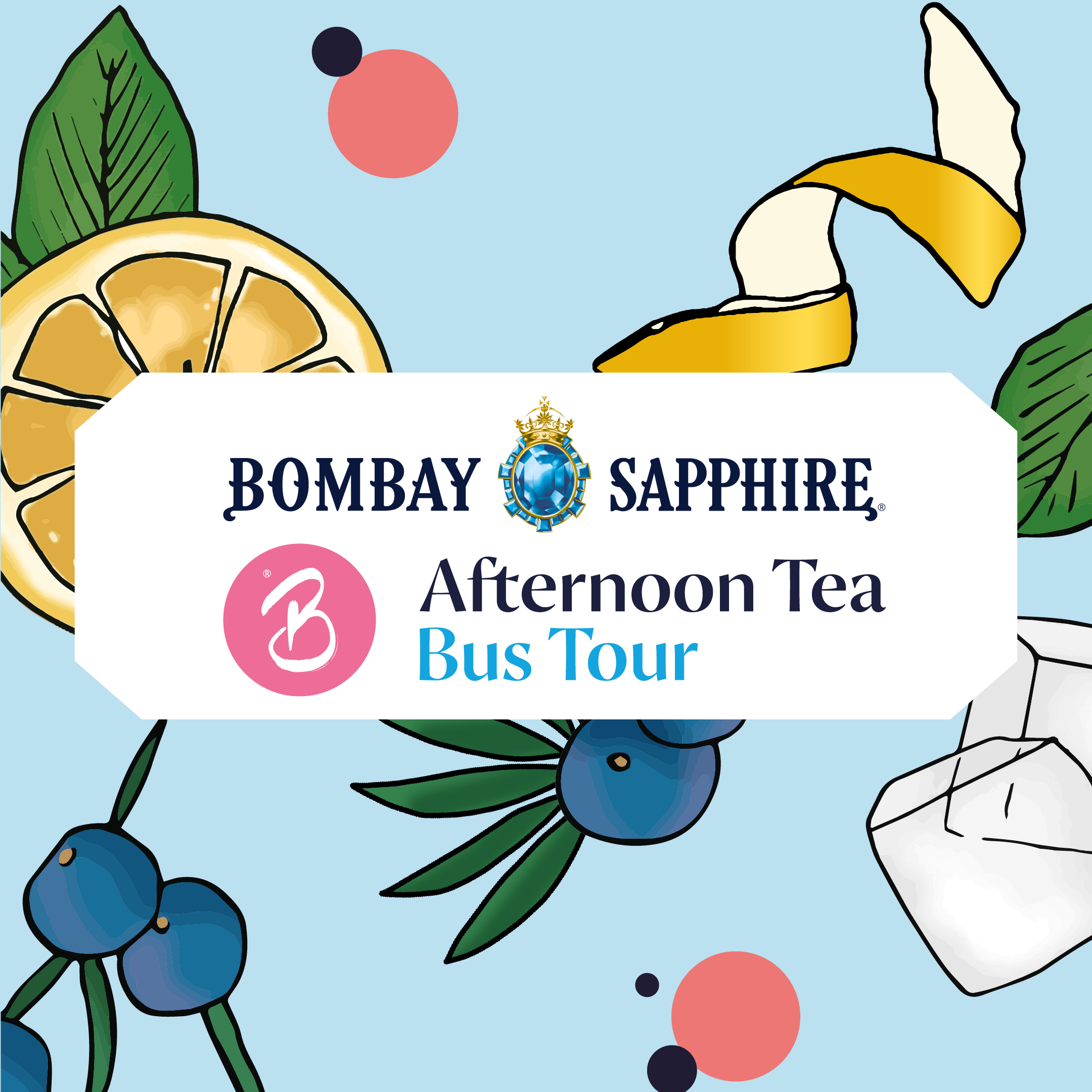 Bombay Sapphire Gin Afternoon Tea Bus Tour