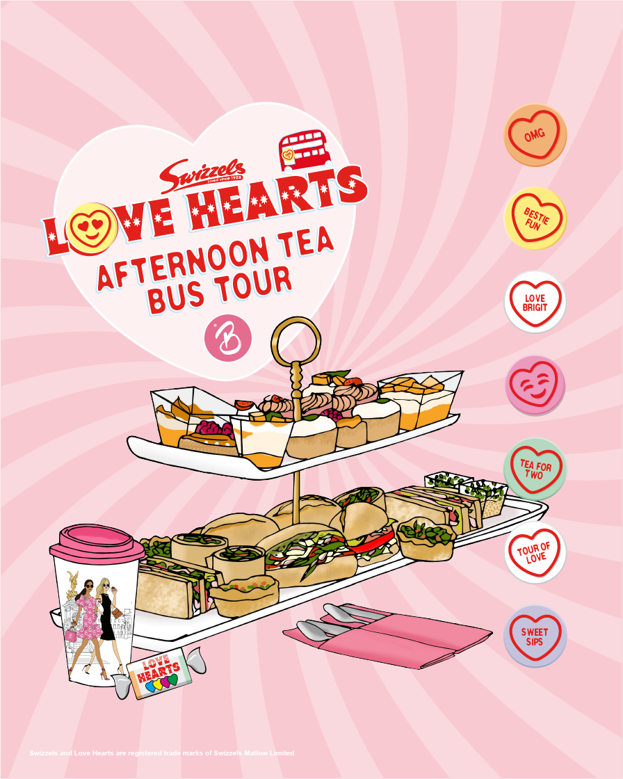 LOVE HEARTS Afternoon Tea Bus Tour - Feb & March 2025