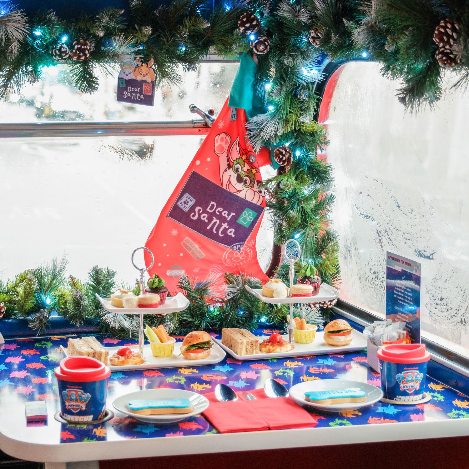 Christmas Afternoon Tea ideas: PAW Patrol Bus tour is perfect for young kids