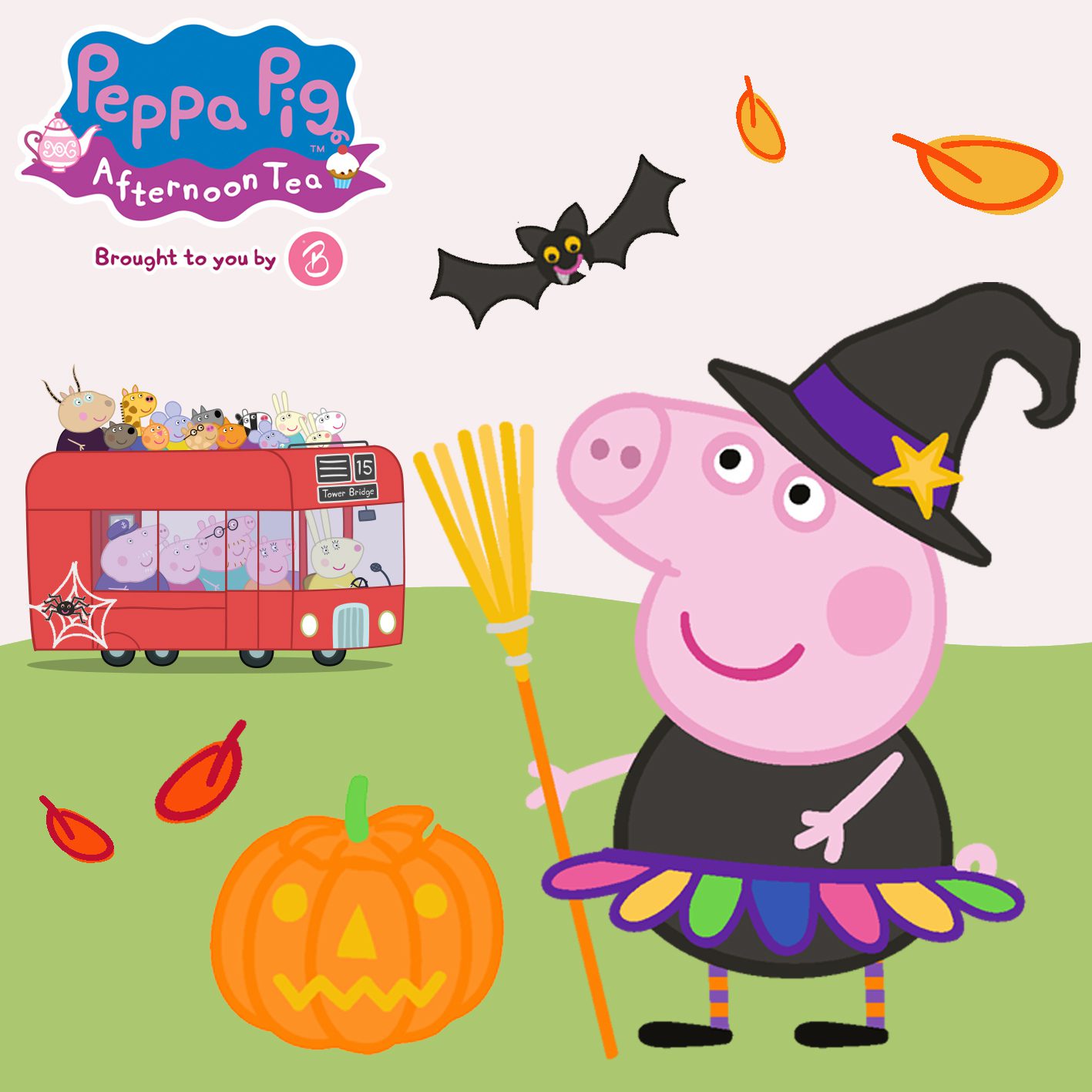 Halloween ideas not scary - Peppa Pig Halloween Afternoon Tea Bus Tour