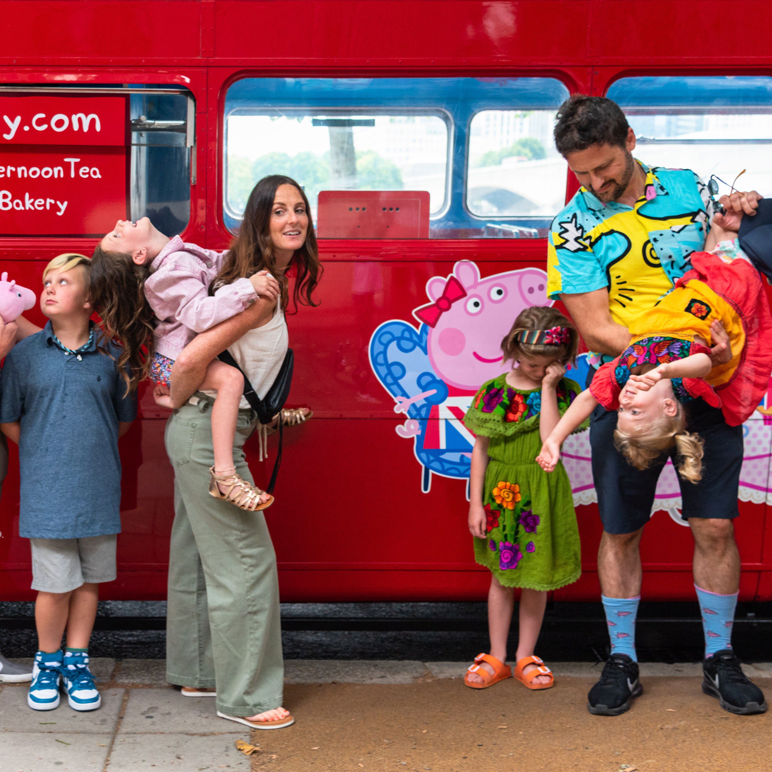 Family vacations in London: Peppa Pig Afternoon Tea Bus Tour