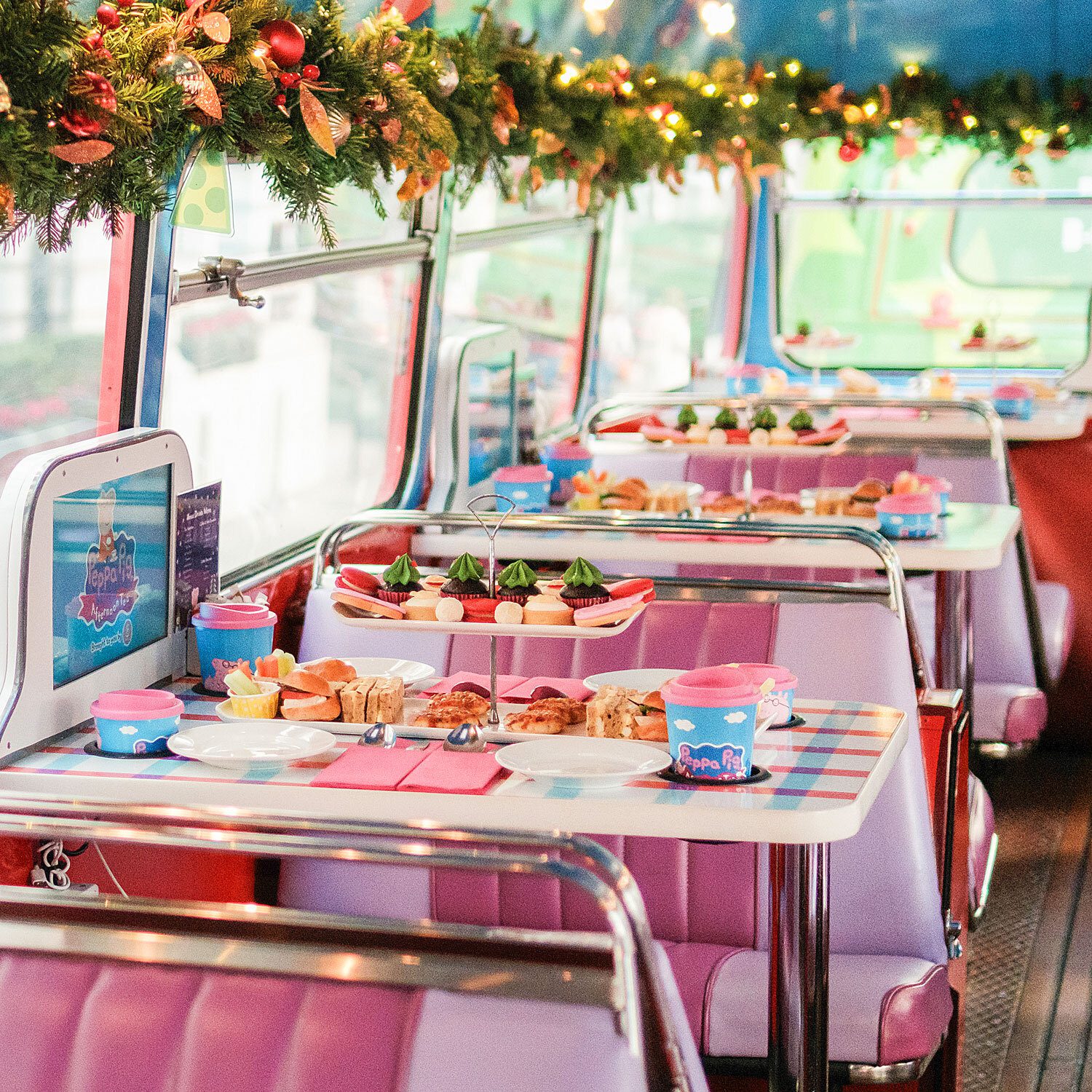 Christmas afternoon tea ideas: Peppa Pig Christmas Afternoon TeaBus Tour