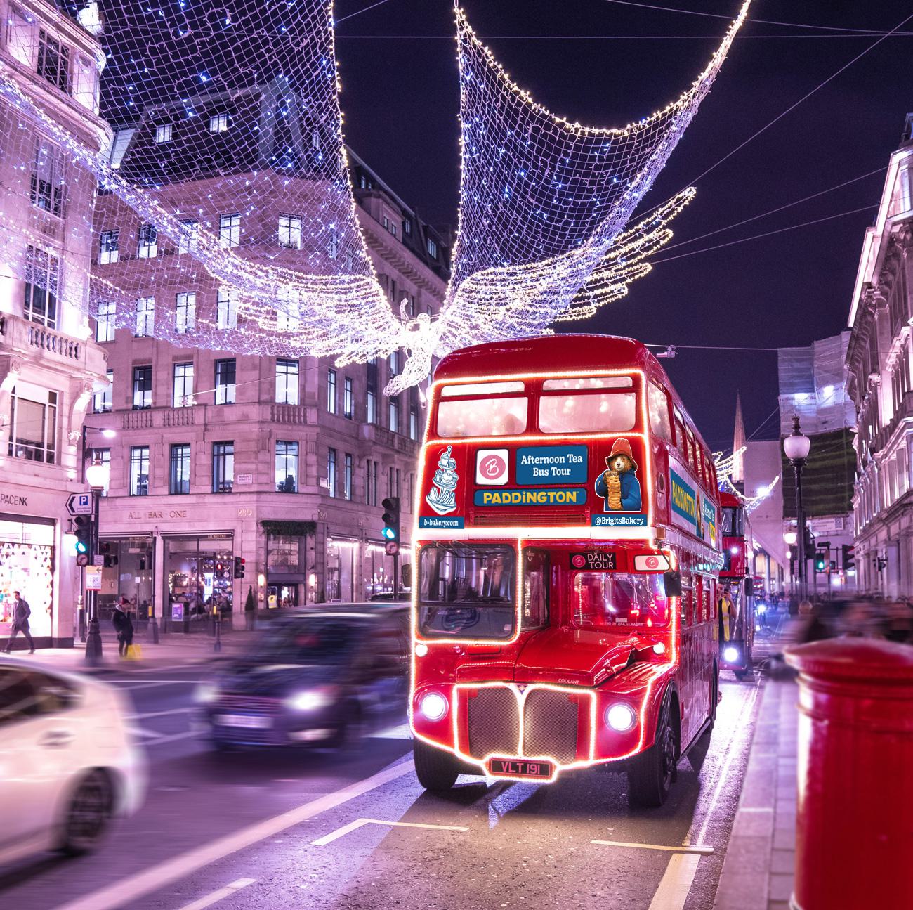 The Best Afternoon Tea London Kids Tours: Paddington Christmas Lights Bus Tour