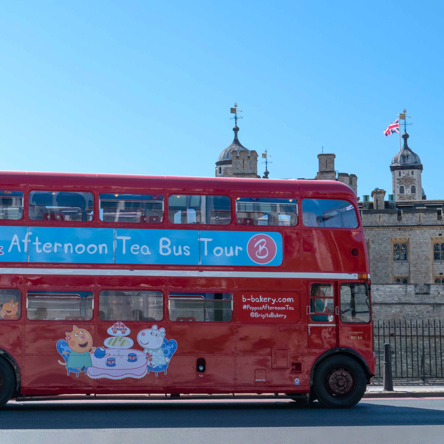 Celebrate new Peppa Pig baby news onboard Brigit's Bakery Bus Tour